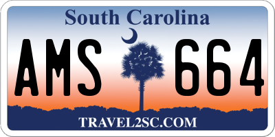 SC license plate AMS664