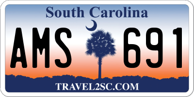 SC license plate AMS691