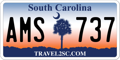 SC license plate AMS737