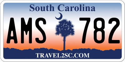 SC license plate AMS782
