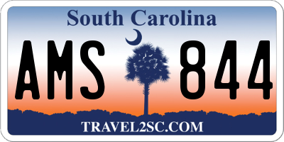 SC license plate AMS844
