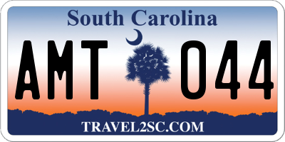 SC license plate AMT044