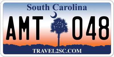 SC license plate AMT048