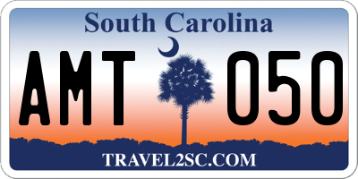 SC license plate AMT050