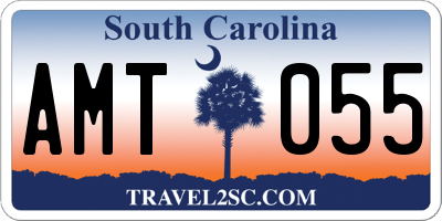SC license plate AMT055