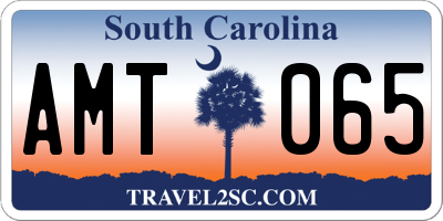 SC license plate AMT065