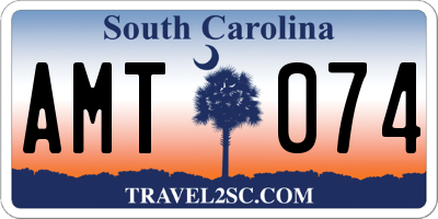 SC license plate AMT074