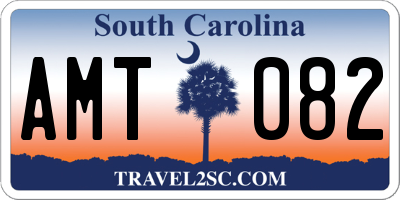 SC license plate AMT082