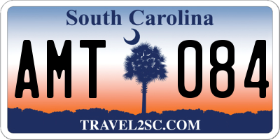 SC license plate AMT084