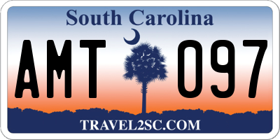 SC license plate AMT097