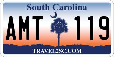 SC license plate AMT119