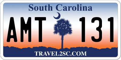 SC license plate AMT131