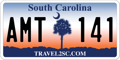 SC license plate AMT141