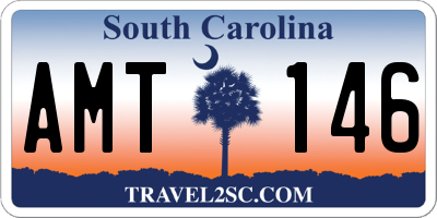 SC license plate AMT146