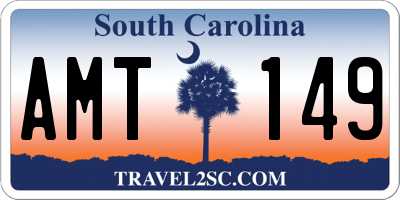SC license plate AMT149