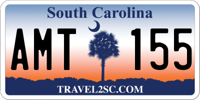 SC license plate AMT155