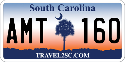 SC license plate AMT160
