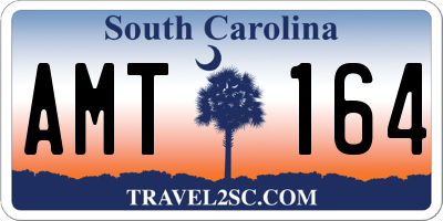 SC license plate AMT164