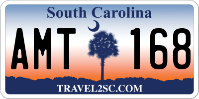 SC license plate AMT168