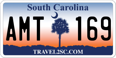 SC license plate AMT169