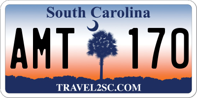 SC license plate AMT170