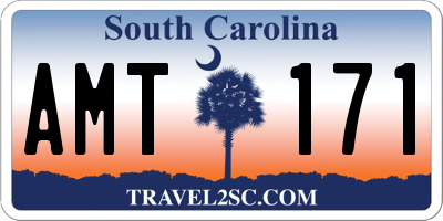 SC license plate AMT171