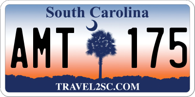 SC license plate AMT175