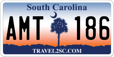 SC license plate AMT186