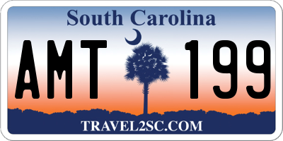 SC license plate AMT199