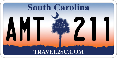 SC license plate AMT211