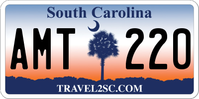 SC license plate AMT220