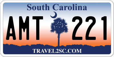 SC license plate AMT221