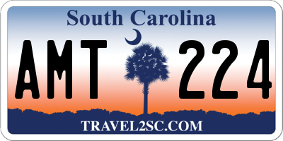 SC license plate AMT224