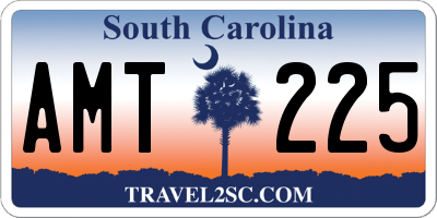 SC license plate AMT225