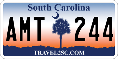 SC license plate AMT244