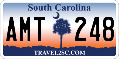 SC license plate AMT248