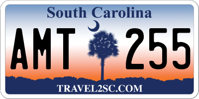 SC license plate AMT255
