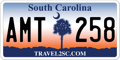 SC license plate AMT258