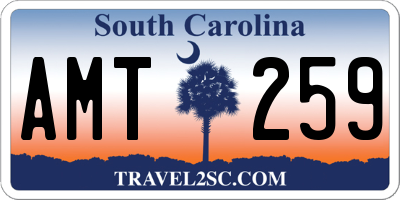 SC license plate AMT259