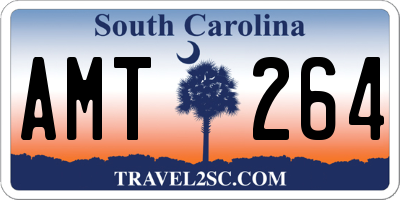 SC license plate AMT264