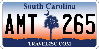 SC license plate AMT265