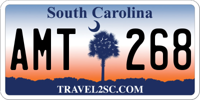 SC license plate AMT268