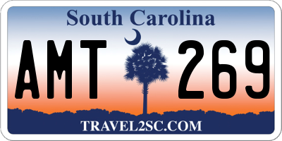 SC license plate AMT269