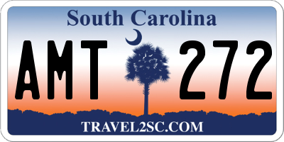SC license plate AMT272
