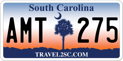 SC license plate AMT275