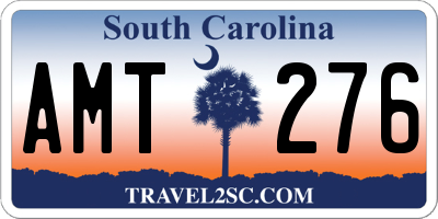 SC license plate AMT276