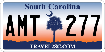 SC license plate AMT277