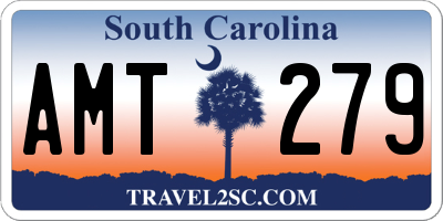 SC license plate AMT279