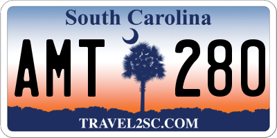 SC license plate AMT280
