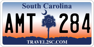SC license plate AMT284